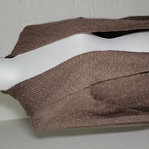 Kenneth Cole Cardigan Sweater Shawl Long Sleeve Open Front Slub Knit Collar M - Picture 5 of 12